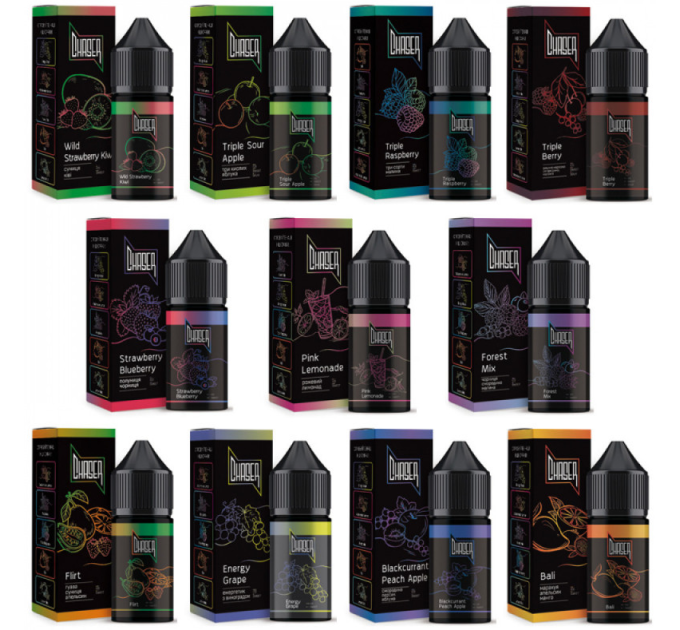 Рідина Chaser Black 30 мл на сольовому нікотині