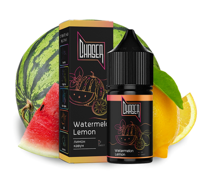 Рідина Chaser Black Salt 15 мл 50 мг зі смаком Кавуна і Лимона (Watermelon Lemon)