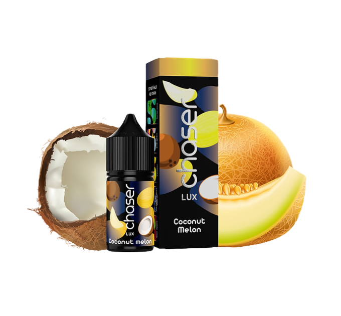 Рідина Chaser Lux 30 мл 65 мг зі смаком Кокоса і Дині (Coconut Melon)