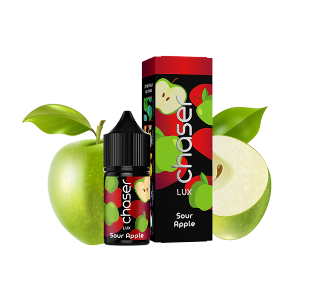 Рідина Chaser Lux 30 мл 50 мг зі смаком Кислого Яблука (Sour Apple)