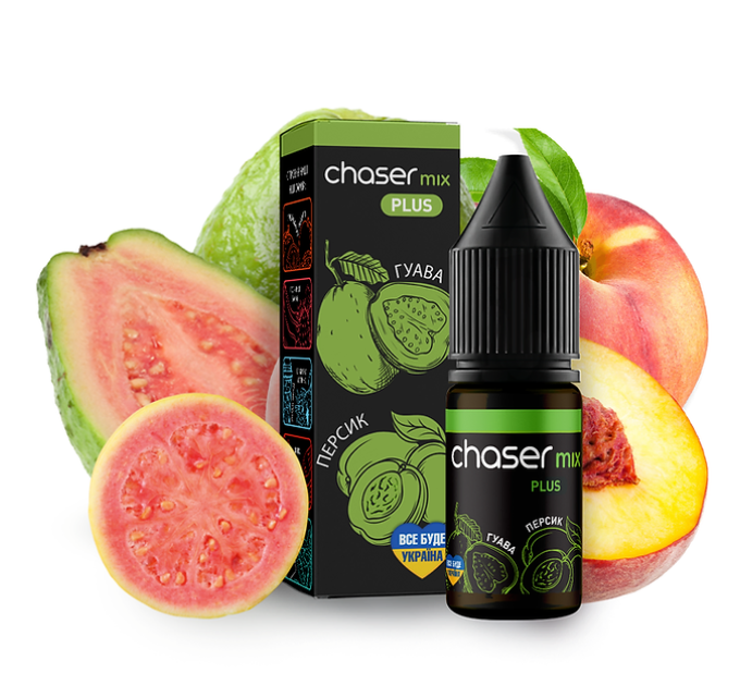 Рідина Chaser Mix Salt 10 мл 30 мг зі смаком Гуави та Персика (Guava Peach)