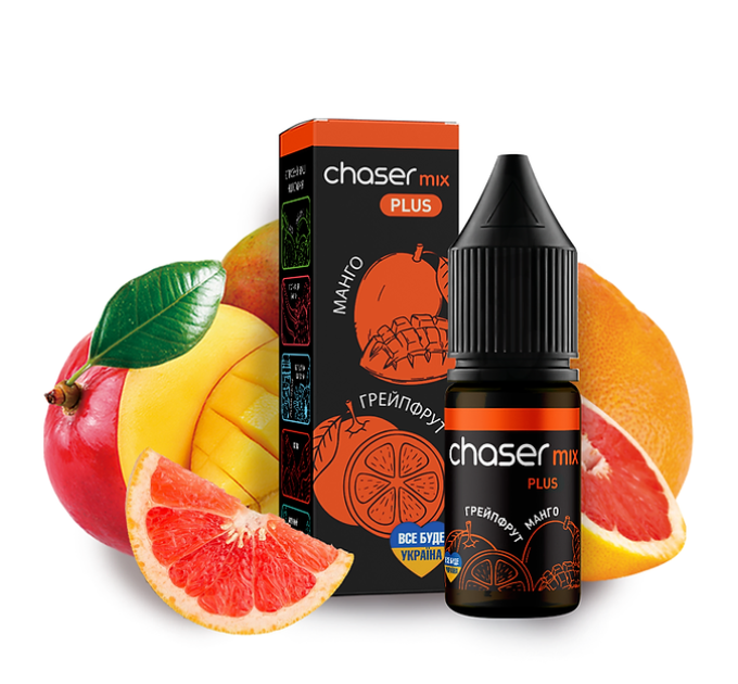 Рідина Chaser Mix Salt 10 мл 60 мг зі смаком Манго і Грейпфрута (Mango Grapefruit)