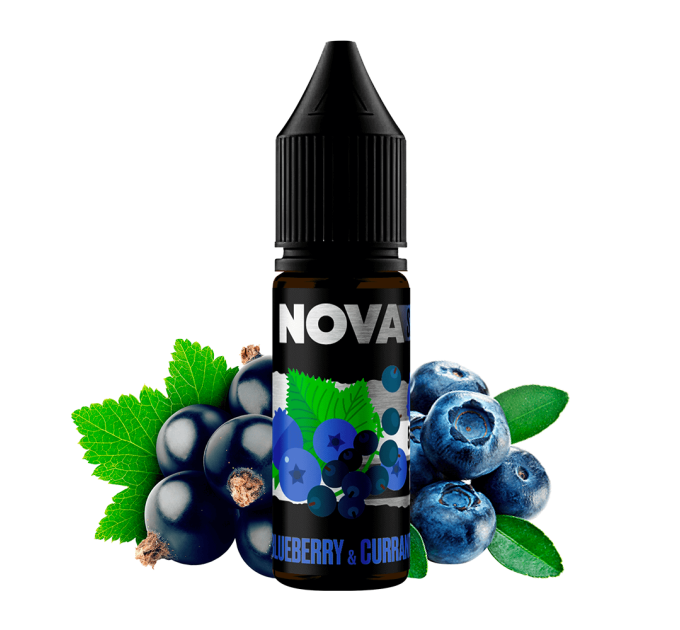 Рідина Chaser Nova Salt 15 мл 30 мг зі смаком Чорниці та Смородини (Blueberry Currant)