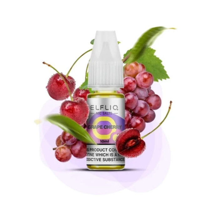 Сольова рідина Elf Liq 10 мл 50 мг Grape Cherry (Виноград Вишня)
