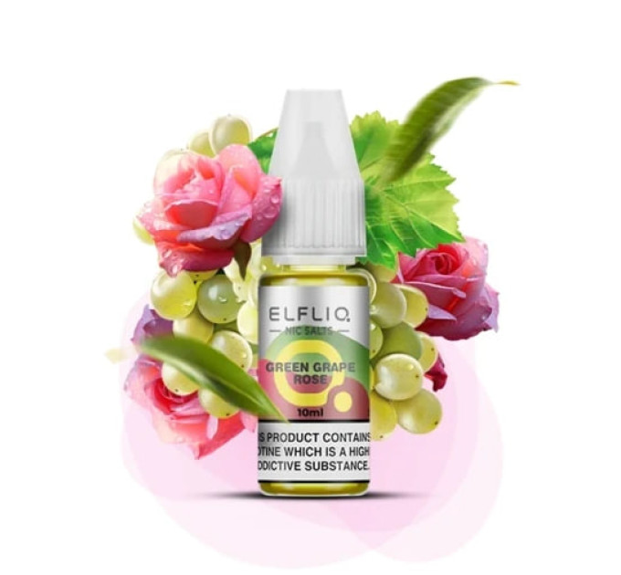 Сольова рідина Elf Liq 10 мл 50 мг Green Grape Rose (Зелений Виноград Троянда)