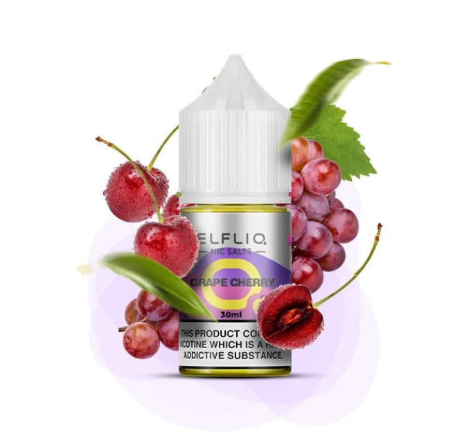 Сольова рідина Elf Liq 30 мл 50 мг Grape Cherry (Виноград Вишня)