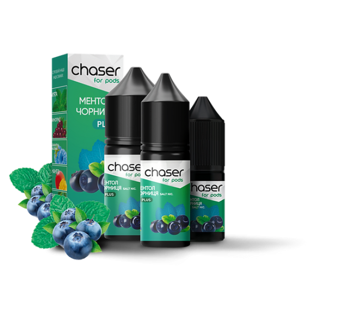 Рідина Chaser 30 мл 30 мг зі смаком Ментола Чорниці (Menthol Blueberries)